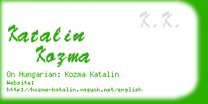 katalin kozma business card